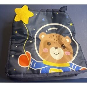 Lunch Bag Kids Cartoon Thermal Cooler Tote Sack Box Insulated Zip Space Bear Fun